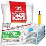 Vacuum Storage Bags - Pack of 8 (4 