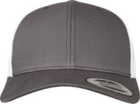 Flex fit Trucker 2-Tone Cap Retro Unisex, Unisex, Retro Trucker 2-Tone, Darkgrey/Wht