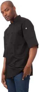 Chef Works Men's Montreal Cool Vent Chef Jacket, Small, Black