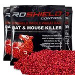 Roshield 1.05kg Rat & Mouse Rodent Poison Killer Control & Treatment Kit - Strong Fast Acting Whole Wheat Grain Bait Sachets (7 x 150g Packs)