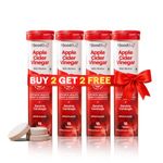 The Good Bug Apple Cider Vinegar Effervescent with Mother - 60 Tablets | Vit B6 & B12 | Buy2Get2FREE | Boosts Metabolism, Controls Cravings | 500mg ACV, 500mg Garcinia | No Added Sugar, No Maltodextrin