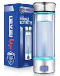 LevelUpWay Hydrogen Water Bottle - Advanced SPE/PEM Technology, Premium Borosilicate Glass, Made for Daily Hydration
