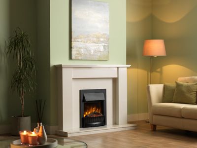 Dimplex Clement Electric Fire – Black Freestanding Heater