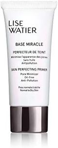 Watier Base Miracle Skin Perfecting Primer, Normal to Dry Skin, Face Makeup Primer, Pore Minimizer, Long-Lasting, Paraben-Free, Oil-Free, Anti-Pollution Protection, 30 mL
