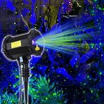 Dalanpa Firefly Garden Lights Star Projector with Blue Nebula Outdoor Wall Lights Decorative Lighting