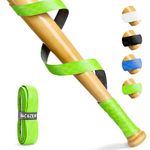 NACUZENT Anti Slip Pattern Bat Grip, 1.70mm, Pattern Texture Baseball Bat Tape, Softball Bat Tape, Green