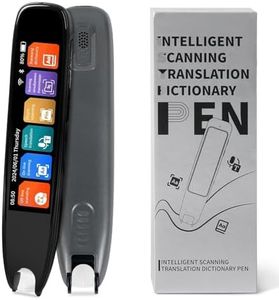 ConBlom Scan Reader Pen, 142 Language Translator Device, Smart Digital Reading Pen for Dyslexia, Elderly, Kids, Students, Supports Voice, Scan, Text to Speech (Black)