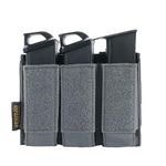 EXCELLENT ELITE SPANKER Pistol Mag Pouch for Glock 92F Double/Triple Molle Magazine Pouch(Triple-Grey)