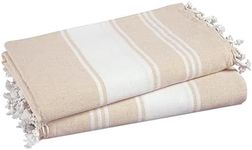 LANE LINEN Large Beach Towel, 2 Pac