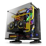 Thermaltake Core P3 TG Mid Tower ATX/M-ATX/Mini ITX Wall Mounted Computer Case -Black, Open frame, Tempered Glass