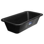 Faithfull FAIBATH Plasterers Bath 128 x 67 x 31cm (4 x 2 x 1 ft) 165 Litre (36 Gallon) Capacity, Black