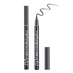 Liquid Eyeliner Waterproof Matte Eyeliner Pencil Black, Eye Make-Up Pen Primer The Quick Flick Eye Liner Stencil With Waterline Felt Tip Long-Lasting For Beginners (BLACK)