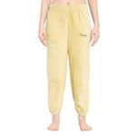 Fashiol Women's Woolen Soft Fur Pajama Night Pant Winter Wear Warm Bottom Lounge Wear Lower (Beige, 36)