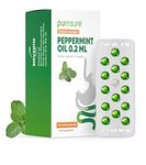 Purosure Enteric Coated Peppermint Oil Capsules - 84 Soft Gel Capsules (0.2ml Each), Gastro-Resistant Natural Soothing Mint Capsules Sealed in Hygienic Blister Strips Supports Healthy Digestion