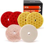 SPTA 5 inch & 6 inch Car Polisher Bonnet Waxers Bonnet SetMax Waxer Bonnet Polishing Pad for Most Car Polishers for 5 inch & 6 inch Car Polisher Pack of 8Pcs