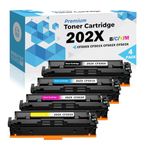 Ultra Toner® Compatible Replacement for HP 202X CF500X 202A CF500A Toner Cartridge CF501X CF502X CF503X High Yield for HP Color Laserjet Pro M253 M254nw M281fdn MFP M281fdw M254DW M280NW (1 Set)
