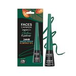 FACESCANADA Magneteyes Color Eyeliner Gel - Elegant Green,4 Ml|Glossy Finish|24Hr Long-Lasting|Waterproof|Smudgeproof|Precise Application|Intense Color Payoff|Almond Extract & Vitamin E