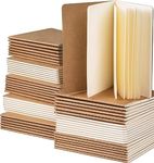 60 Pack Mini Kraft Paper Notebook, A6 Mini Notebooks Bulk, Portable Blank Notebooks Notepad Journal Composition Notebooks Sketchbooks for Kids Classroom Students Teacher, 4.25 x 5.5 Inch