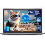 Dell Latitude 5550 15 Business AI Laptop, 15.6" FHD Computer, Intel Ultra 7 155U (Beat i7-1355U), 32GB DDR5 RAM, 1TB PCIe SSD, WiFi 6, Backlit Keyboard, Fingerprint Reader, Windows 11 Pro