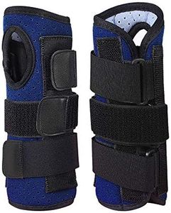 Wrist Brace, Carpal Tunnel Splint with Metal Support Strip Compression Wrist Fixator for Relieve Arthritis, Tenosynovitis, Wrist Pain, Sport Sprain (Right+Left)