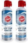 Hoover Max Strength Deep Stain Remover Aerosol Spray, 15 oz., 2 Pack, Fresh Scent, Max Strength Carpet and Upholstery Spot Cleaner Spray, Pair with Hoover Carpet or Spot Cleaner