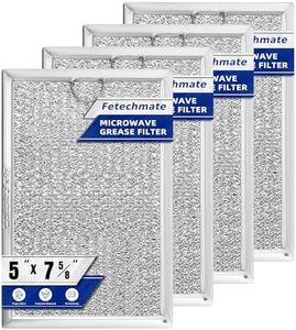 WB06X10309 Microwave Grease Filters Compatible with G.E Microwave Oven Replace Filters WB06X10654 WB06X10359-5 in X 7-5/8 in X 3/32 in （4 PACK）