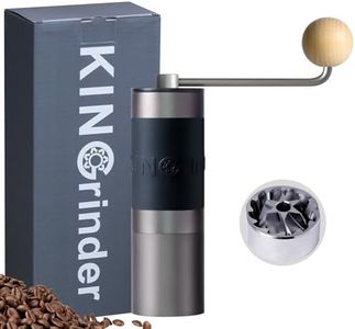 KINGrinder K1 - Macinacaffè manuale con 140 gradi di macinazione regolabili per aeropress, French Press, Drip, Espresso, capacità 25 g