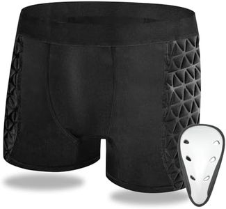 Gracfulcub Youth Padded Sliding Shorts with Protective Cup, Sports Cup for Men, Baseball Sliding Shorts for Baseball Football Lacrosse Hockey (M)