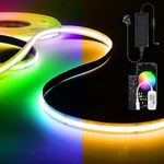 RGBW COB LED Strip Lights 5m,WiFi LED Strip Kit,784 LED/M Super Bright 24V LED Tape Lights APP/Remote Control Compatible with Alexa/Google Home