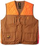 Browning Pheasants Forever Vest, Khaki/Blaze, X-Large-Tall