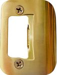 Gator Door Latch Restorer - Strike Plate (Bright Brass)