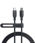 Anker 543 USB C to USB C Cable (140W 6ft), USB 2.0 Bio-Based Charging Cable for MacBook Pro 2020, iPad Pro 2020, iPad Air 4, Samsung Galaxy SamSung Galaxy S23+/S23 Ultra/S22 Ultra (Phantom Black)