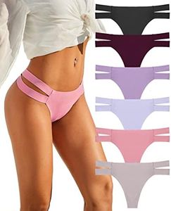 FINETOO Pack de 6 Tangas sin Costuras para Mujer, lencería Sexy, Bragas sin Costuras, Ropa Interior, Ropa Interior cómoda para Mujeres, Multicolor, S-XL…, A-6er, S…
