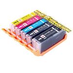 PerfectPrint Compatible Ink Cartridge Replacement for Canon PIXMA MG5750 MG6850 MG5751 MG6851 MG5753 MG5752 MG6852 MG6853 MG5700 MG6800 TS6050 TS6052 TS6051 TS5050 TS5055 TS5053 MG7751 (5-Pack)