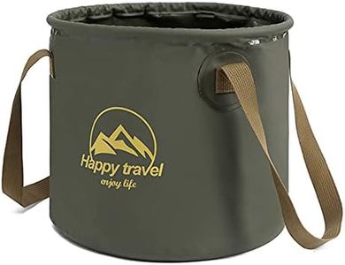 aiGear Collapsible Bucket 5.3 Gallon Portable Camping Outdoor Buckets Water Container Basin Foldable for Camping Hiking Travel Foot Soaking Fishing (CB20GN)