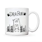 Daddy mug | Dada Bear | Fathers Day Cup presents from daughter or son | gifts for dads birthday | Christmas mugs dad my father or sibling gift | work cup