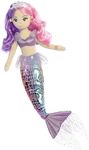 Aurora 33234 Sea Iris Sea Sparkles Plush Mermaid 18",Purple and Pink