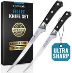 Cutluxe Fillet Knife Set, 7" & 9" Fish Knives for Filleting Fish & Meat