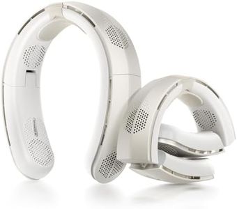 TORRAS COOLiTE Portable Neck Fan, 8450 RPM Turbo Airflow, Neck Fan Rechargeable with 14H Battery, 3 Speeds, 360° Cooling, Lightweight & Foldable Personal Fan for Sports, Outdoor, Travel,Ivory