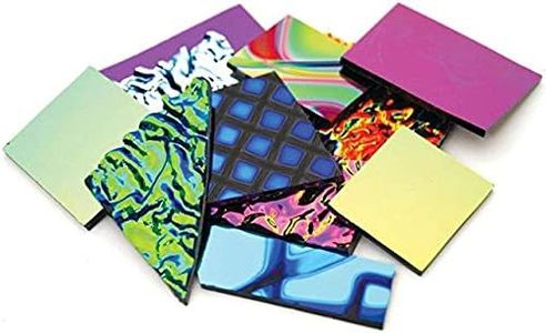 Assorted Dichroic on BLACK & Clear Glass Pieces - 96 coe - 2 oz Made in America