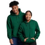 Russell Athletic Men's Dri Power Hooded Pullover Fleece Sweatshirt, Dark Green, Large