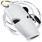 Fox 40 Micro Whistle Lanyard For Referee-Safety Alert-Rescue-Dog-Outdoor White