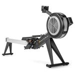 Let's Play LP-ARCONCEPT2 Fitness Commercial Air Rowing Machine for Full Body Workout at Home – Foldable Air Resistance Rower Machine with LCD Performance Monitor Display and Flywheel