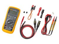 Fluke 87V Max True-RMS Digital Multimeter with Solar Test Lead Kit, CAT III 1000v Rated Multimeter, Waterproof and Dustproof IP67 Case, and MC4 Test Leads and Holster