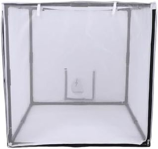 Sorandy Airbrush Paint Spray Booth, Portable Spray Paint Booth with Filter and Mesh Curtain, Mobile Detachable Painting Tent for Garage, Studio, Yard 75x75x75cm /29.53in