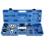 KUNTEC 16pc Slide Hammer Puller Set with 2/3 Jaw External Internal Oil Seal Bearing Remover Tool