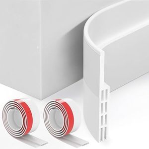 WOTOW Door Draft Stopper - Weather Stripping Door Seal Strip - Soundproofing Under Door Sweep Gap Filler for Garage Window, 5cm W x 2 * 1.5m L