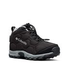 Columbia KIDS FIRECAMP MID 2 WATERPROOF Waterproof Unisex Kids Mid Rise Trekking And Hiking Boots, Black x Monument - Children, 9 UK