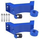 Cylinder Wall Mounted Bracket, Propane Tank Bracket Nitrogen Gas Cylinder Holder, with Screws and Safety Chain Supported 59inch, Suitable for On-The-Go OTG, Rv Water Softener (Blue)