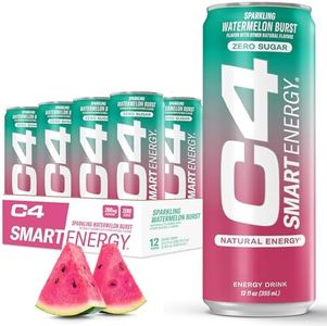 C4 Smart Energy Drink - Sugar Free Performance Fuel & Nootropic Brain Booster, Coffee Substitute or Alternative | Watermelon Burst 12 Oz - 12 Pack
